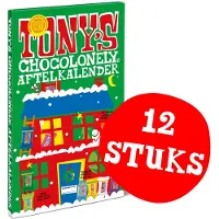 Tony's Chocolonely - Chocolade Kerst Adventskalender | Doosje, 255 gram | 12 stuks