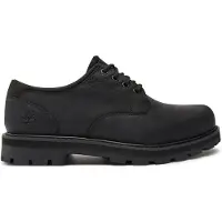 Timberland Heren Britton Road waterdichte leren schoenen zwart (41.5), Leer, Plat, 1 tot 3 cm, Veters, Casual TB0A69T9W021