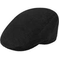 Fiebig Flatcap met voering, Flatcap Corduroy zwart maat 62