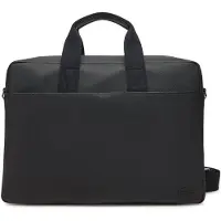Lacoste Core Essentials Men S Classic Koffer 39 cm Laptop compartiment zwart