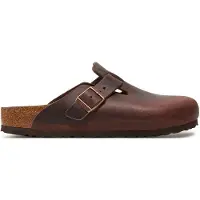 Birkenstock Unisex Boston Soft Footbed Oiled Leather Habana Narrow-Schoenmaat 37