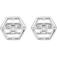 Philipp Plein Plein Icon Manchetknopen Zilveren Toon Main Material: Recycled Stainless Steel; Second Material: Recycled Stainless Steel not specified PJ9AA10CU, PJ9AA11CU