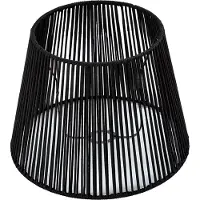 QAZQA Buitenlampenkap met zwart touw IP54 40/28/30 - Jayla