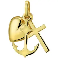 Marie-Celeste Sparkle14 hanger geloof, hoop en liefde - Goud