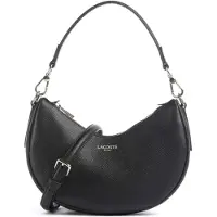 Lacoste Core Essentials Champs Elysees Schoudertas S Leer 24 cm zwart