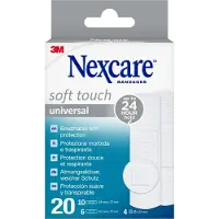 Nexcare Pleister Soft touch Universal 3 Maten 20 stuks