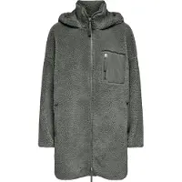 ONLY Vest Onlsascha Sherpa Jacket Life Otw No 15230461 Castor Gray Dames Maat - XS/S