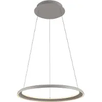Schöner Wohnen Hanglamp QUILLO, dimbaar, crème / amber, Woon-/ Eetkamer, Aluminium, Modern, hanglamp