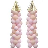 Ginger Ray Princess ballonpilaar roze 125 cm set van 2