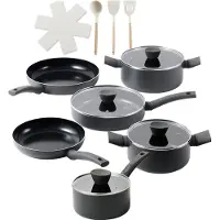 ISENVI Avon Chef Maison Pannenset Inductie - Keramisch - 15 Delig - PFAS, PTFE Vrij - Alle warmtebronnen