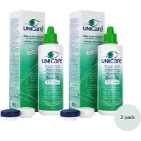 Unicare - Alles-in-één - 2 x 200ml - Lenzenvloeistof voor Harde contactlenzen - Premium Oogverzorging uit Nederland - incl. 2 lenzendoosje