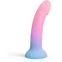 Love to love - Utopia - Dildolls - Gladde Dildo - Roze/Violet/Blauw L