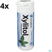 Miradent Xylitol Kauwgom | Pepermunt | 4 x 30 stuks | Voordeelverpakking