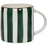 Pomax Mykonos beker met oor 12x8.5cm H9cm groen