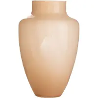 Newport Bloemenvaas Olaf - Beige/geel - glas - D21 x H30 cm - decoratie - vazen