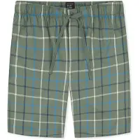 Schiesser Pyjamabroek ' Bermuda - Mix + Relax ' blauw / kaki / wit