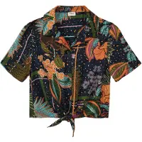 s.Oliver Blouse navy / lichtblauw / sering / oranje