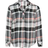 s.Oliver Blouse donkergrijs / oranje / wit
