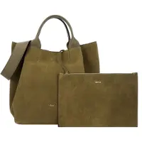 Abro Shopper 'Essential' olijfgroen