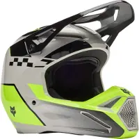 FOX V1 Collect Zwart Grijs Geel Crosshelm Maat XL