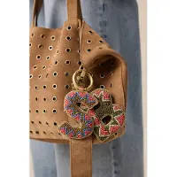 Sissy-Boy Donkergroene bag charm letter H
