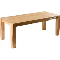 Beliani MISSION - Uitschuifbare eettafel - Lichtbruin - 160/200 x 90 cm - MDF