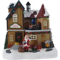 Hortus Kerstscene santa's workshop met led