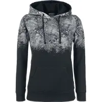 Rock Rebel by EMP Trui met capuchon - Promises - S tot 5XL - voor Vrouwen - zwart - Maat M