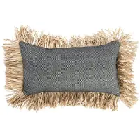 Bazar Bizar De Bonita Katoenen Kussenhoes - Natuur Zwart - 30x50
