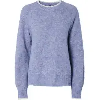 Pieces Trui 'PCIvy ' lavendel / wit