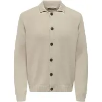 Only & Sons Gebreid vest 'ONSJacob' ecru