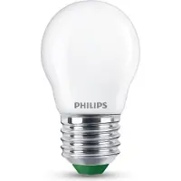 Philips UltraEfficient LED lamp - 25W - E27 fitting - Warmwit licht: 2700K - Mat glas - P45 kogellamp - Lange levensduur