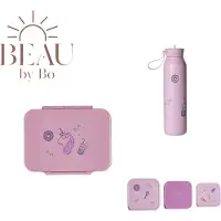 Citron BEAU by Bo Back to school set - Grote Lunchbox/Drinkfles 500ml/3 Snackdozen - Stormy Unicorn