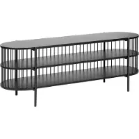 Beliani BIRSON - TV-meubel - Zwart - MDF
