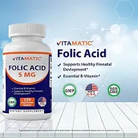 Vitamatic Vitamatic, Folic Acid , 5 mg , 120 Vegetarian Tablets