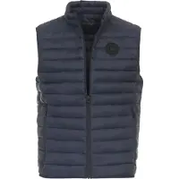 REDMOND Heren Redmond Outdoor vest blauw, Effen