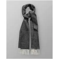 Eton Sjaal grijs, Herringbone