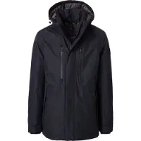 Casa Moda winterjas donkerblauw effen normale fit