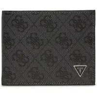 GUESS Portemonnee 'MADRID BLLFLD W COIN POCKET' donkergrijs / zwart