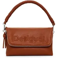 Desigual Desigualvoor vrouwen. 25SAXPAM Bruin mini schoudertasje (OSFA), Casual, Polyurethaan