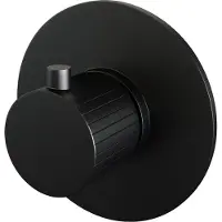 Brauer Stripe Inbouwthermostaat - Mat Zwart - Kranen, Douchekranen, Inbouw Douchekranen - 8720724564528 - Kranen, Douchekranen, Inbouw douchekranen