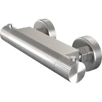 Brauer Stripe Opbouw Douche Thermostaatkraan - Geborsteld RVS PVD - Messing - Kranen, Douchekranen, Douchethermostaten - 8720724564245 - Kranen, Douchekranen, Douchethermostaten