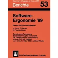 Springer Nature SoftwareErgonomie 99 - B.V. - B.V. - Livre en Anglais - Paperback - B.V.B.V.
