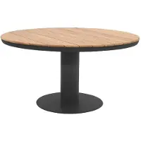 AVH-Collectie Palazzo dining tafel Ø160xH75 cm teak aluminium antraciet
