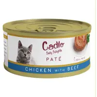 Cadilo Daily Delights - kip met rund paté - natvoer kat (70 g) 4 verpakkingen (24 x 70g)