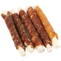 Brekz Rawhide Dog Chews - runderhuid rolsticks met kip (17 cm) 3 x 5 stuks