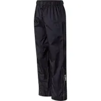 PRO-X elements - Regenbroek met doorlopende ritssluiting voor kinderen - Säntis - Zwart - maat 152cm