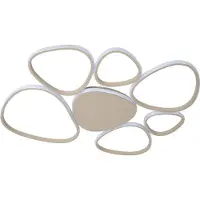 Lucide SAMLING - Plafonnière (Plafondlamp) - LED Dimbaar - CCT - 1x72W 2700K/4000K - Taupe