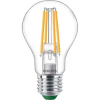 Philips UltraEfficient LED lamp - 40W - E27 fitting - Warmwit licht: 2700K - Dimbaar - Helder glas - A60 lampvorm - Lange levensduur