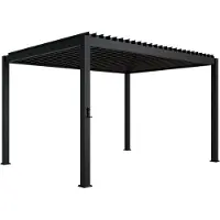 Juskys Pergola / Lamellendak - Tahiti - 3x4 m - Antraciet